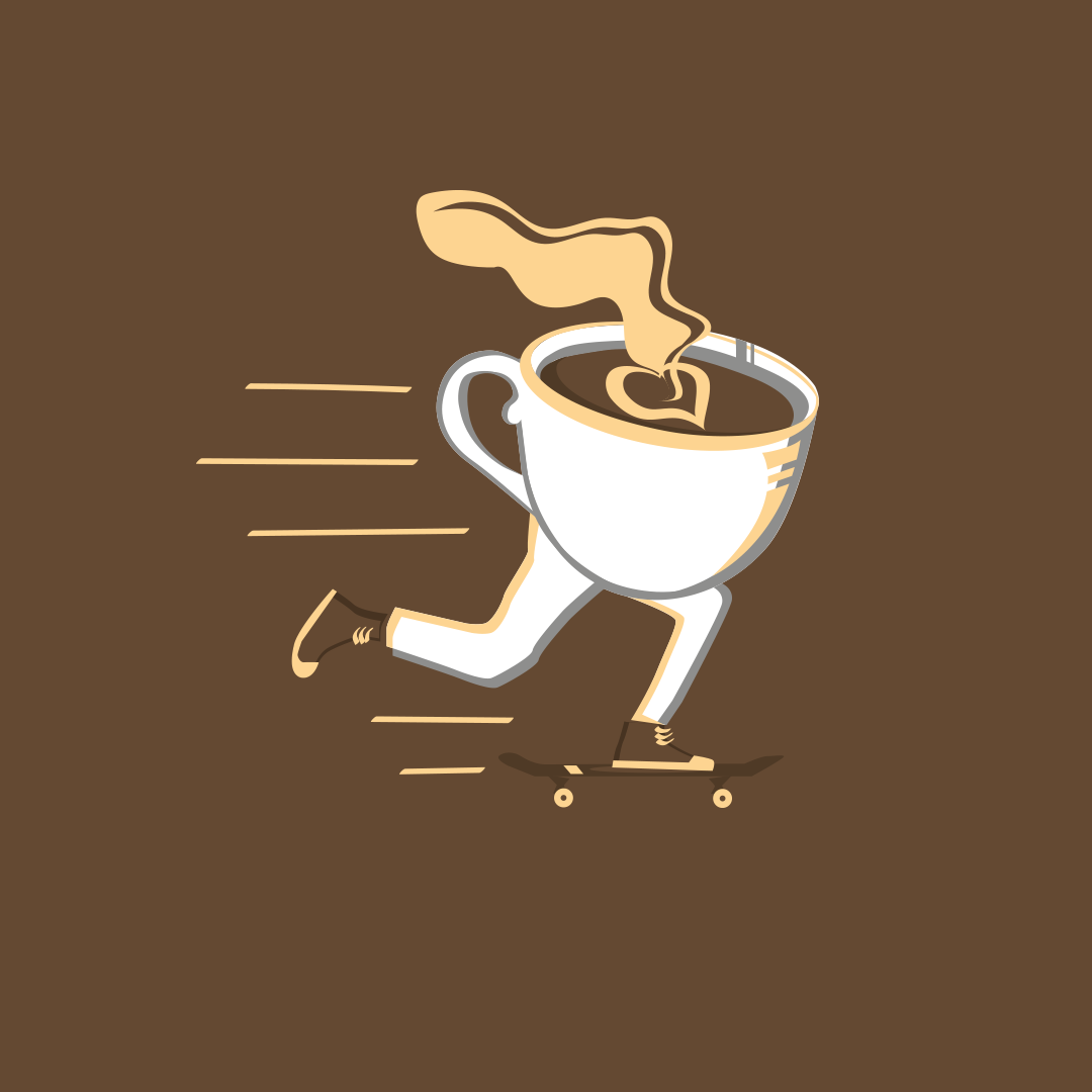 Ilustração MAUACBA café e skate